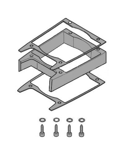 Удлинитель кожуха электродвигателя C-BXK, C-BXEK Came 119RICX043 в Симферополе Запчасти для шлагбаумов и автоматики Pintop.ru