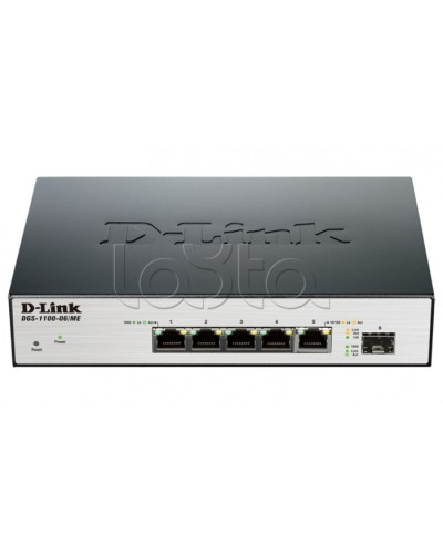 Коммутатор 6-портовый D-Link DGS-1100-06/ME/A1B в Симферополе Коммутаторы Pintop.ru