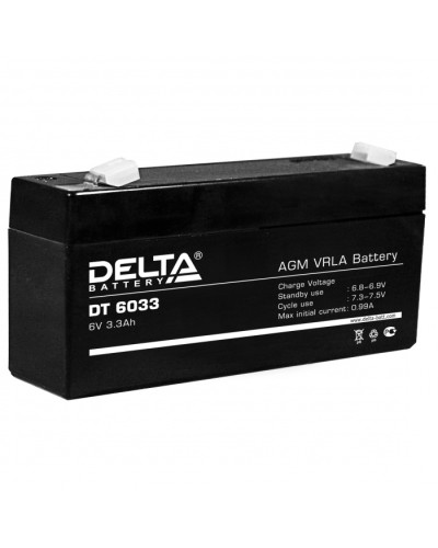 Аккумулятор свинцово-кислотный Delta DT 6033 в Симферополе Электротехническое оборудование Pintop.ru