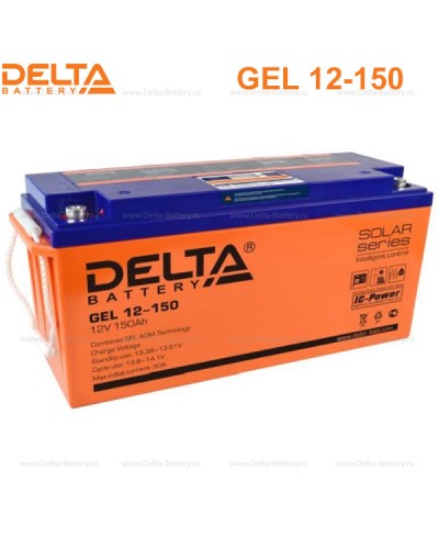 Аккумулятор свинцово-кислотный Delta GEL 12-150 в Симферополе Электротехническое оборудование Pintop.ru