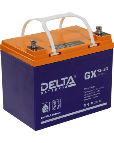 Аккумулятор свинцово-кислотный Delta GX 12-33 в Симферополе Электротехническое оборудование Pintop.ru