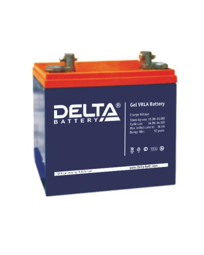Аккумулятор свинцово-кислотный Delta GX 12-55 в Симферополе Электротехническое оборудование Pintop.ru