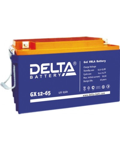 Аккумулятор свинцово-кислотный Delta GX 12-65 в Симферополе Электротехническое оборудование Pintop.ru