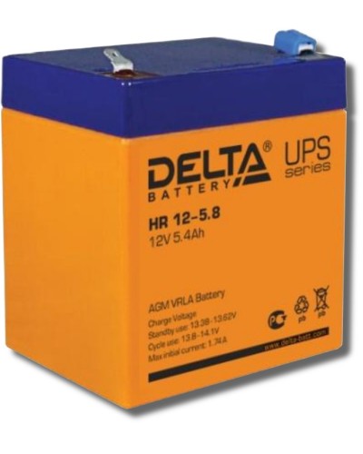 Аккумулятор свинцово-кислотный Delta HR 12-5.8 в Симферополе Электротехническое оборудование Pintop.ru