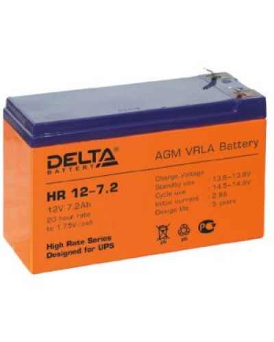 Аккумулятор свинцово-кислотный Delta HR 12-7.2 в Симферополе Электротехническое оборудование Pintop.ru