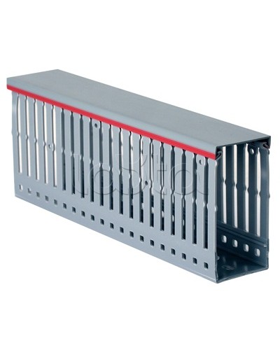 Короб перфорированный, серый RL12 100x100 мм DKC 00171RL в Симферополе Кабельные лотки Pintop.ru