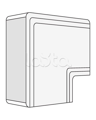 Угол плоский NPAN 100х60 мм DKC 01745 в Симферополе Аксессуары для кабель-канала Pintop.ru