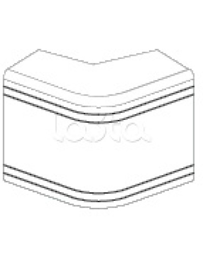 Угол внешний неизменяемый (90°) NEA 80х40 мм DKC 01808 в Симферополе Аксессуары для кабель-канала Pintop.ru