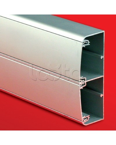 Кабель-канал алюминевый 140х50 (с 2 крышками), цвет серый металлик DKC (01499) в Симферополе Кабель-канал Pintop.ru