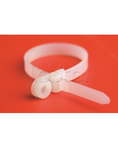 Хомут P6.6 с основанием, белый, 4,8x200 DKC 252205-M в Симферополе Стяжки-хомуты Pintop.ru