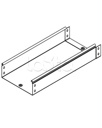 Лоток неперфорированный металлический 150х80 мм L 2000 DKC 35053 в Симферополе Кабельные лотки Pintop.ru