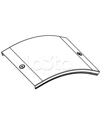 Крышка CD 45 на угол вертикальный внешн. 45° осн. 200 DKC 38264 в Симферополе Аксессуары для лотков Pintop.ru