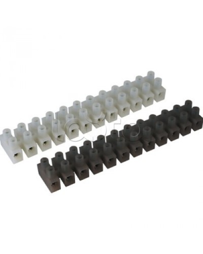 Клемник полипропилен черный, 12р,450V, 24A, 4 мм.кв DKC 43212PL/R в Симферополе Клеммные колодки Pintop.ru