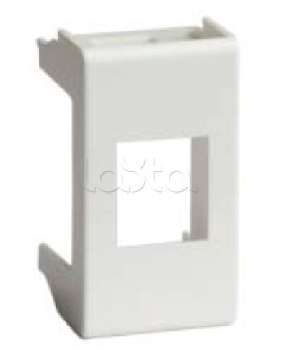 Адаптер для информационных разъемов REICHLE - DE-MASSARI, «Viva», 1 мод., белый DKC 45009 в Симферополе Аксессуары для стоек и шкафов Pintop.ru