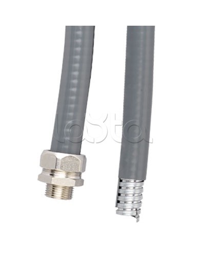 Металлорукав DN 26мм в ПВХ изоляции в оплетке из оцинкованной стали Dнар 31,5, 25 м DKC (6071T-032) в Симферополе Металлорукав Pintop.ru