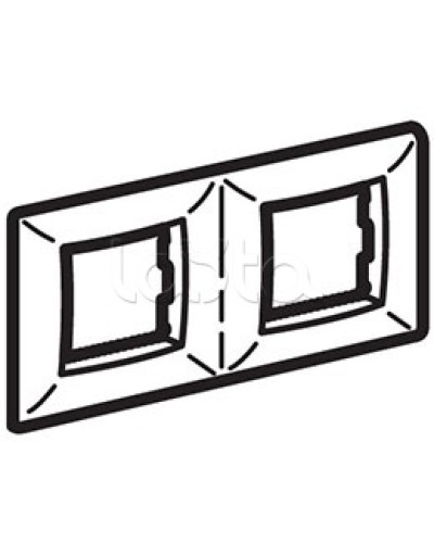 Рамка пятиместная, белый RAL 9010, 10М, BRAVA DKC (75015W) в Симферополе Аксессуары для кабель-канала Pintop.ru