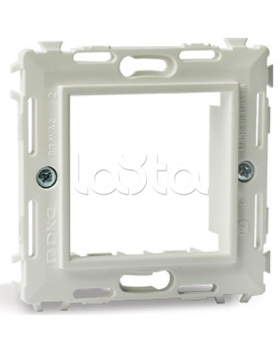 Каркас на 2 модуля (одноместный), слоновая кость DKC 75020SL в Симферополе Аксессуары для кабель-канала Pintop.ru