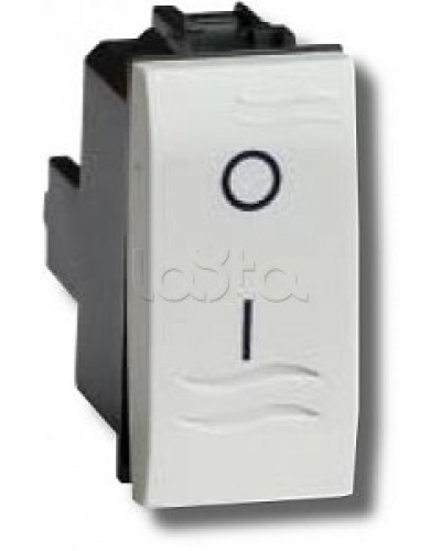 Выключатель двухполюсный белый 1 мод в Симферополе Аксессуары для стоек и шкафов Pintop.ru