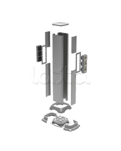 Колонна алюминевая 0,71 м, цвет светло-серебристый металлик DKC 09591 в Симферополе Аксессуары для стоек и шкафов Pintop.ru