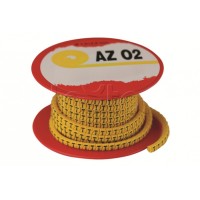 Колечко маркировочное 6, 2.5-4мм. черное на желтом DKC AZO306BY