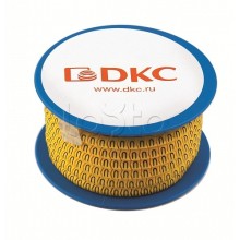 Колечко маркировочное -, 4-8мм. черное на желтом DKC AZS411BY