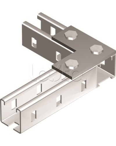 Пластина соединительная L-обр., длина 90х90 мм, 3отв., горячеоцинкованная DKC BMD1021HDZ в Симферополе Крепежные изделия Pintop.ru
