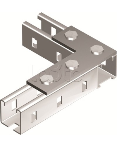 Пластина соединительная L-обр., длина 90х140 мм, 4отв., горячеоцинкованная DKC BMD1022HDZ в Симферополе Аксессуары для лотков Pintop.ru