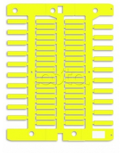 Маркировка для провода, жесткая, для трубочек. 4х18мм. Желтая DKC NUT18Y в Симферополе Крепежные изделия Pintop.ru