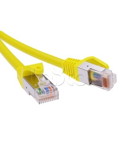 Патч-корд экранированный CAT5E F/UTP 4х2, LSZH, желтый, 10м DKC RN5EFU4500YL в Симферополе Патчкорды (медные) Pintop.ru