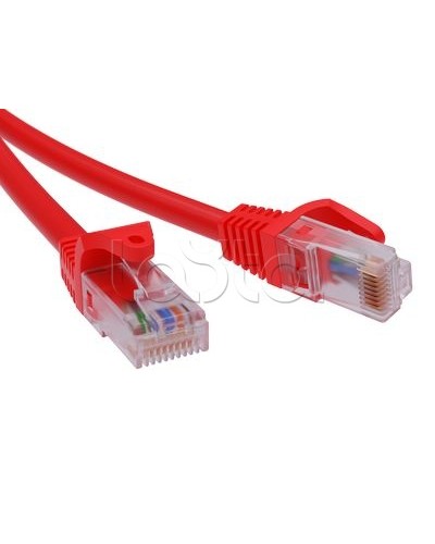 Патч-корд неэкранированный CAT6 U/UTP 4х2, LSZH, красный, 0.5м DKC RN6UU4505RD в Симферополе Патчкорды (медные) Pintop.ru