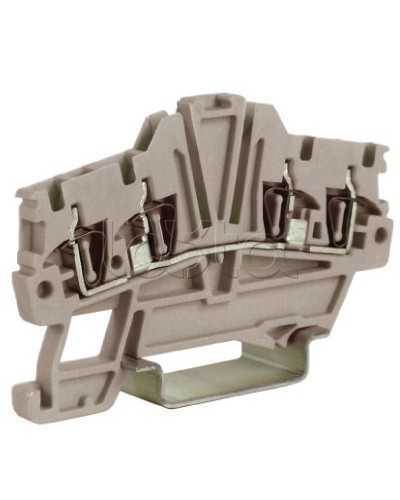 Зажим 1,5 кв.мм серый 2 ввод/2 вывода DKC ZHM420GR в Симферополе Держатели, клипсы, скобы Pintop.ru