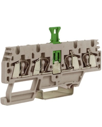 Зажим, 2 ввод/2 вывода, серый 2,5 кв.мм, с размыкателем DKC ZHMS10GR в Симферополе Держатели, клипсы, скобы Pintop.ru