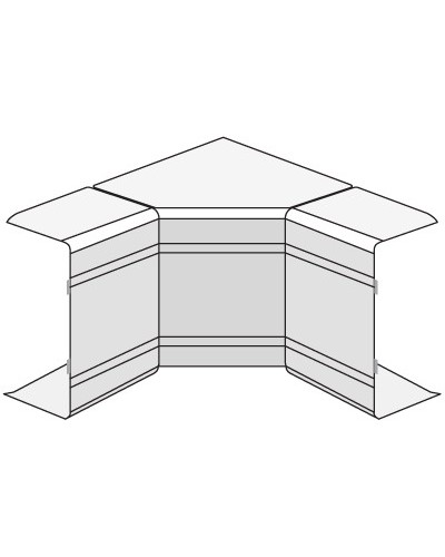Угол внутренний изменяемый (70-120°) NIAV 100x80 мм DKC 01733 в Симферополе Аксессуары для кабель-канала Pintop.ru