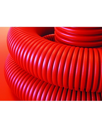 Труба гофрированная двустенная ПНД 50 мм для кабельной канализации с зондом DKC 121950 (100 м) в Симферополе Труба гофрированная Pintop.ru