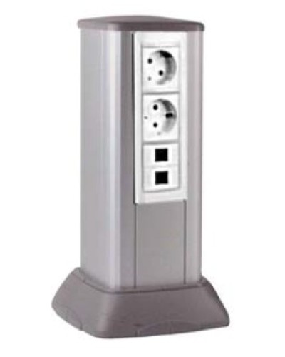 Миниколонна алюминиевая 0,35 м, цвет светло-серебристый металлик DKC 19531 в Симферополе Коммутационные изделия Pintop.ru