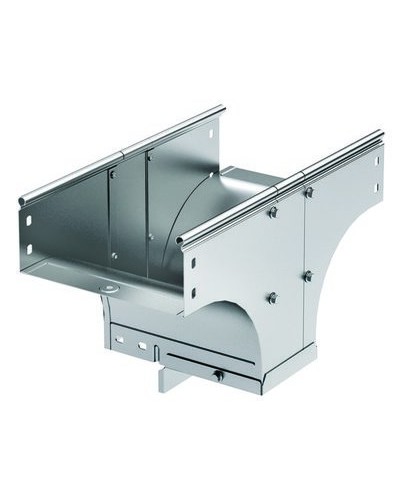 Ответвитель-переходник TDSR T-обр. вертикальный 500/200 в комплекте с крепежными элементами и соединительными в Симферополе Аксессуары для лотков Pintop.ru