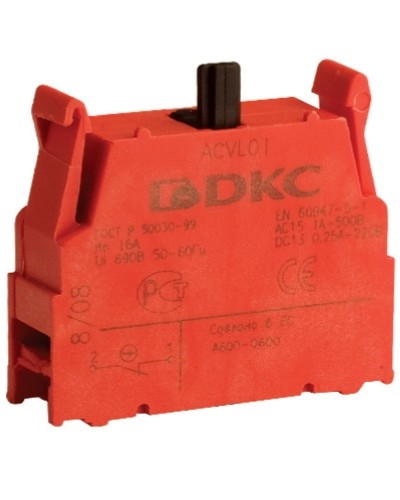 Блок контактный с клеммными зажимами (нормально-замкнутый) DKC ACVL01 в Симферополе Клеммные колодки Pintop.ru