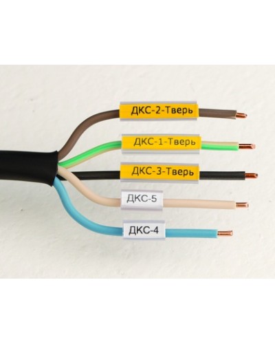 Маркировка для провода, гибкая, для трубочек. 4х12мм. Белая DKC NUTFL12 в Симферополе Держатели, клипсы, скобы Pintop.ru