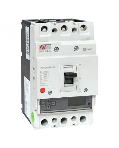 Автоматический выключатель AV POWER-1/3 100А 50kA ETU6.0 EKF (mccb-13-100-6.0-av) в Симферополе Электротехническое оборудование Pintop.ru
