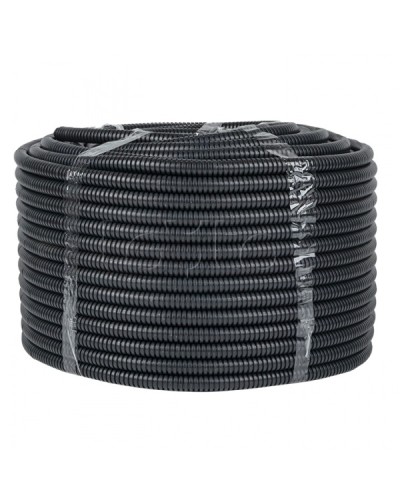 Труба гофр. ПНД с протяжкой d25 мм (50 м) черная EKF-Plast (tpnd-25-50m) в Симферополе Труба гофрированная Pintop.ru