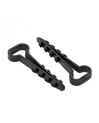 Дюбель-хомут (6х12 мм) для плоского кабеля черный (50 шт.) EKF PROxima (plc-cd-6x12b) в Симферополе Крепеж: Дюбели, шурупы, саморезы Pintop.ru