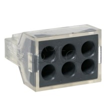 Строительно-монтажная клемма СМК 773-106 6 отверстий 1,0-2,5мм2 блистер (5шт.) EKF PROxima (plc-smk-106b)
