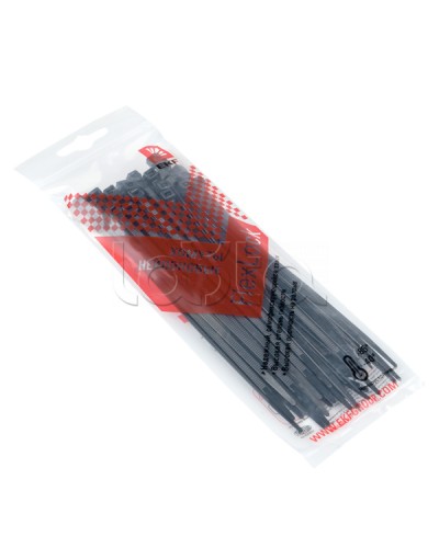 Хомут P6.6 стандартный (ч), 3.6x150 (50шт) FlexLock PROxima EKF (plc-fl-ctsb-3.6x150-r) в Симферополе Стяжки-хомуты Pintop.ru