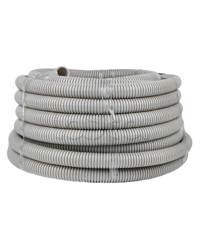 Труба гофр. ПВХ с протяжкой d32 мм (30 м) серая EKF-Plast (tg-z-32-30) в Симферополе Труба гофрированная Pintop.ru