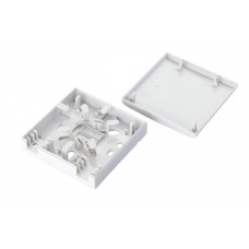 Коробка оптическая настенная 2-портовая, белый Eurolan (12B-00-SC-02WT)