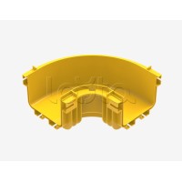 Горизонтальный изгиб на 90° для оптического лотка 120мм Hyperline (FBTR-120-ELB90)