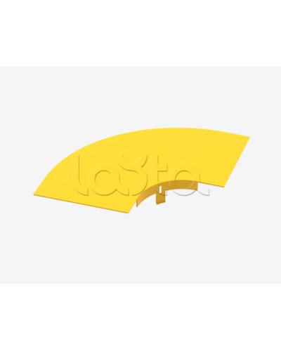 Крышка на горизонтальный изгиб на 90° Hyperline FBTR-240-ELB90CVR в Симферополе Аксессуары для лотков Pintop.ru