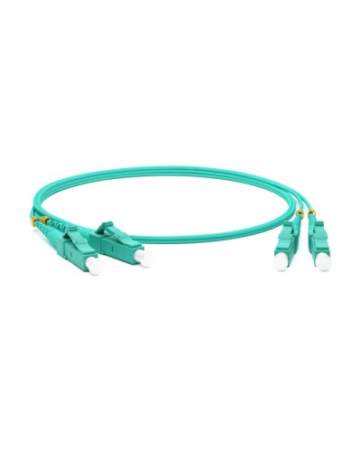 Патч-корд волоконно-оптический MM 50/125(OM3), LC-LC, duplex, LSZH, 1 м Hyperline FC-D2-503-LC/PR-LC/PR-H-1M-LSZH-AQ (FC-503-LC-LC-10G-1M) в Симферополе Патч-корды оптические Pintop.ru