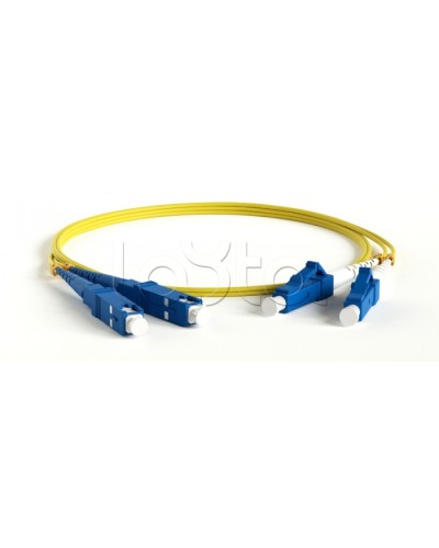 Патч-корд волоконно-оптический Hyperline FC-D2-9-LC/UR-SC/UR-H-5M-LSZH-YL в Симферополе Патч-корды оптические Pintop.ru