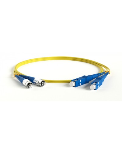 Патч-корд волоконно-оптический Hyperline FC-D2-9-SC/UR-ST/UR-H-30M-LSZH-YL в Симферополе Патч-корды оптические Pintop.ru